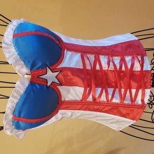Halloween Marvel Wonder Woman Corsette Costume. woman